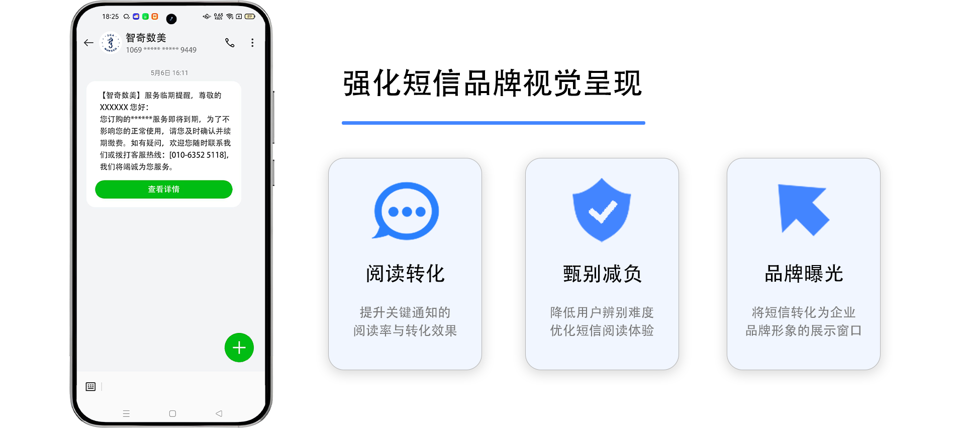 短信LOGO认证,提升短信阅读转化效果、品牌曝光强化品牌视觉呈现、降低用户辨别难度 短信LOGO认证,提升短信阅读转化效果、品牌曝光强化品牌视觉呈现、降低用户辨别难度